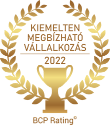 BCP Rating — Kiemelten Megbízható Vállalkozás jelvény, 2022